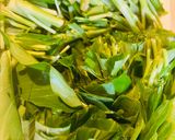 空芯菜とウインナーのペペロンチーノ風パスタ作り方1写真