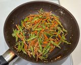 甘辛ごま味♪モロッコインゲンと人参のきんぴら作り方5写真
