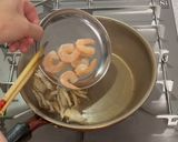 海老ときのこの柚子こしょうクリームパスタ♪作り方5写真