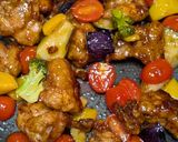 メリクリ🎄塩麹唐揚げカラフル野菜甘酢炒め作り方5写真