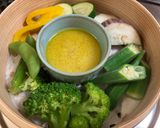 蒸籠で夏野菜のバーニャカウダ作り方2写真