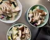 肉無チクワバーベキュー親子丼味野菜炒め作り方10写真