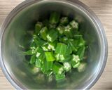 あっという間に、塩昆布オクラ作り方1写真