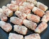 バターレモンソースのチーズ肉巻き作り方4写真