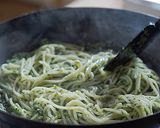 苦味一切なし！美味し過ぎる小松菜のパスタ作り方5写真