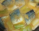 フライパンで10分煮！さばと白ねぎの味噌煮作り方8写真
