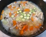 優しい味わい！鶏と野菜の卵雑炊作り方8写真