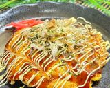 ✨長いもW食感✨ふわぁシャキお好み焼き作り方9写真