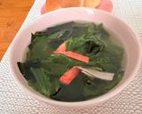 朝ご飯♡お1人様♡レタスたっぷりスープ♡作り方1写真