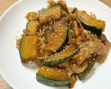 かぼちゃと豚肉の甘辛炒め作り方6写真