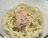 簡単！めんたいマヨポン酢うどん作り方4写真