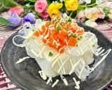 サーモンと新玉ねぎの冷奴作り方3写真
