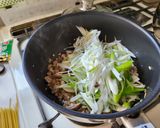 秋の夕飯！マッシュルームと白ネギどっさりのパスタ作り方6写真