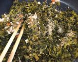 給食の「高菜そぼろ」♡ごはんにかけて丼作り方3写真