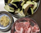 なすと豚肉の甘辛オイスター炒め作り方1写真