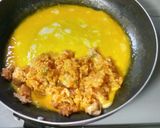 昔ながらのチキンライスで作ったオムライス作り方5写真