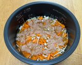 鶏ひき肉ときのこの炊き込みご飯作り方3写真