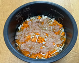 鶏ひき肉ときのこの炊き込みご飯作り方3写真