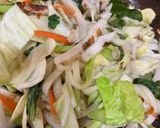 ちくわとキャベツの焼きうどん作り方3写真