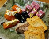 ラム酒香る　栗入り干し柿チーズ作り方7写真