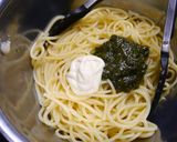 簡単！大葉クリームパスタ作り方2写真