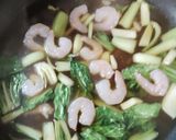 エビと豆腐とチンゲンサイの中華あんかけ作り方4写真