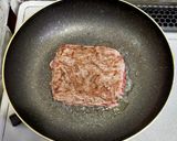 ボリューム満点簡単節約ひき肉ステーキ弁当作り方3写真