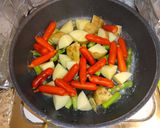 アスパラじゃが芋ウインナー麺つゆバタ炒め作り方3写真