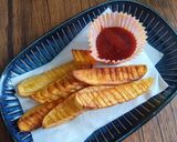素揚げ☆蛇腹フライドポテト♪作り方4写真