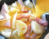 じゃが芋野菜ベーコンのドイツ風オムレツ作り方5写真