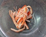 そら豆とカニカマのガーリックマヨサラダ作り方2写真