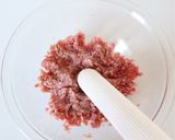 風味良くジューシー【きのこハンバーグ餃子作り方5写真