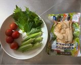 サラダチキンとオクラのサラダ✨作り方1写真