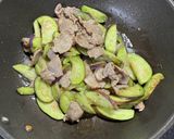 かぼちゃ、なす、豚肉でしょうが焼き風✨作り方4写真
