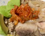 簡単　アボガド豚肉キムチプレート作り方11写真