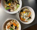 肉無チクワ洋風天津飯風親子丼味野菜炒め作り方13写真