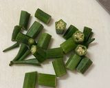 オクラの唐揚げ作り方1写真
