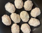 簡単♪鶏つくねの照り焼き／豆腐入り作り方2写真