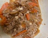 大根と人参、豆腐、鶏ひき肉煮作り方5写真