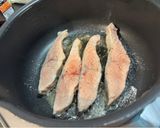 最強ソース！秋鮭ソテーの海苔の佃煮ソース作り方2写真