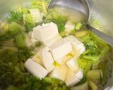 セロリとお豆腐のあったかスープ😻作り方2写真