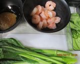 小松菜むき海老きゅうりの酢味噌和え😋♪作り方1写真