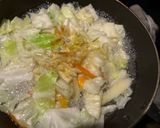ダイエット食　カット野菜と卵のスープ作り方2写真