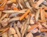 甘辛鶏ごぼうきんぴら。混ぜご飯に♡生姜はマスト！作り方3写真
