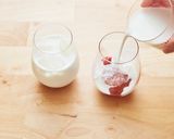 カフェ風いちごミルク作り方3写真