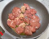 鶏レバーとマッシュルームのバルサミコ炒め作り方4写真