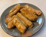 三元豚肩ロース肉の生姜焼き風。作り方8写真