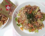 しらたきと大豆ミートの焼きそば作り方3写真