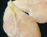 鶏肉の薄切りステーキ●えのきおろしソース作り方1写真