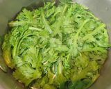春菊となめこのみぞれ和え作り方4写真